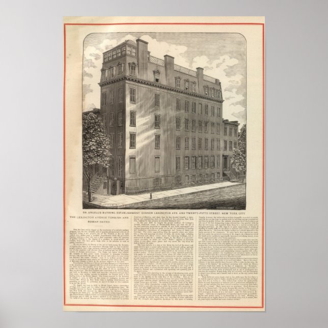 Poster Lexington Avenue Bains turcs et romains (Devant)
