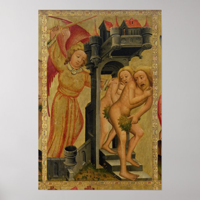 Poster L'Expulsion du Jardin du Paradis (Devant)