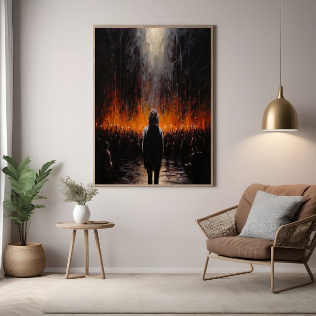 Poster L'extérieur : Art Abstrait dramatique (Créateur téléchargé)