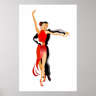 Poster LG. Rumba Dancers Dance Series