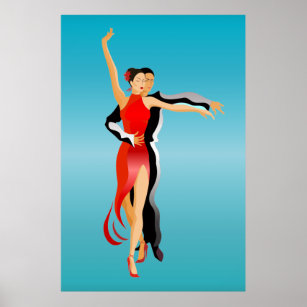 Poster LG. Rumba Dancers Dance Series