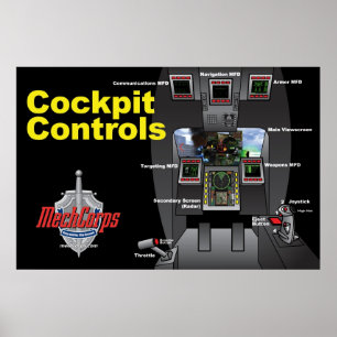 Poster L'habitacle de MechCorps commande l'affiche