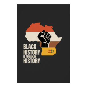 Poster L'histoire des Noirs est la culture et le patrimoi