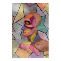 L'homme du bloc de couleur