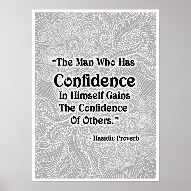 Poster L'homme qui a - Citation positive (Devant)