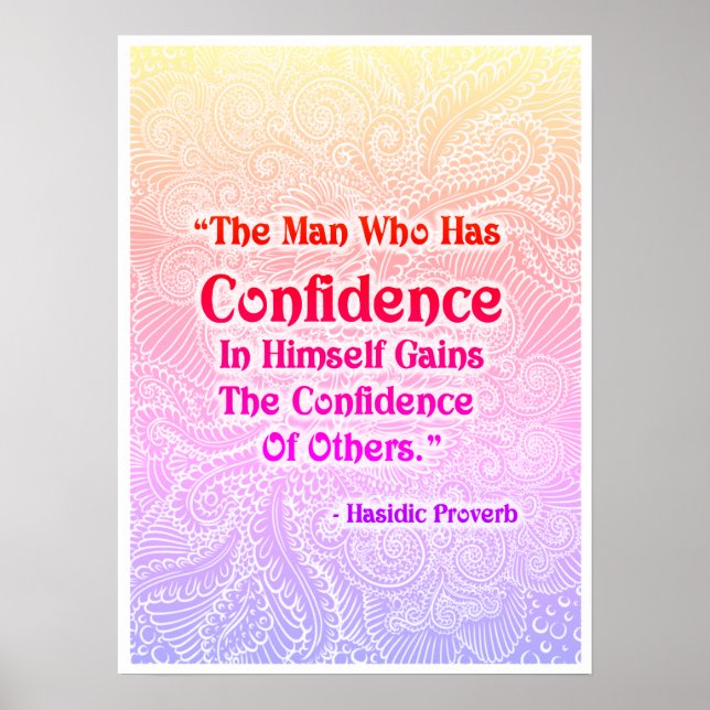 Poster L'homme qui a - Citation positive (Devant)