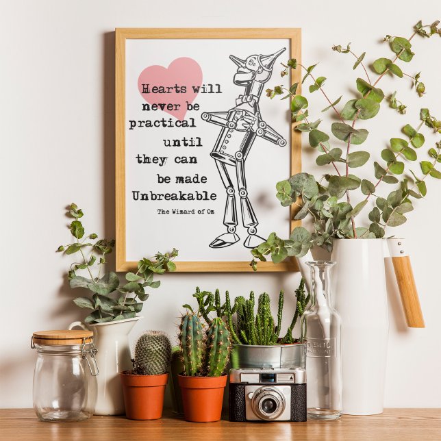 Poster L'Homme Tin et le Coeur Indestructible (This poster is all heart and carries a fair bit of wisdom too. )