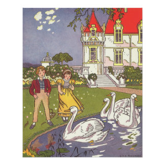Poster L'horrible canard, conte de fées Vintage par Hauma