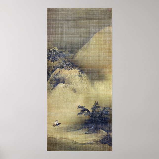 Poster Liang Kai Snowy Scenery (Devant)