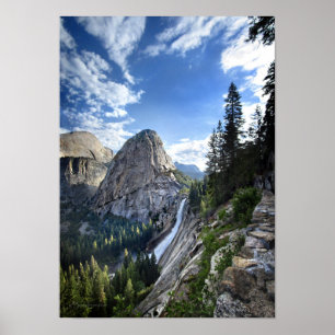 Poster Liberty Casquette et Nevada Fall - John Muir Trail