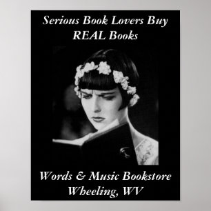 Poster librairie d'amoureux des livres d'affiche roulant