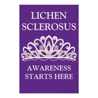 Poster Lichen Sclerosus "La sensibilisation commence ici"