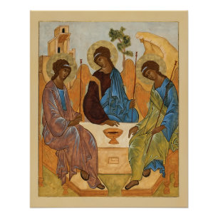 Poster L'icône de la Sainte Trinité