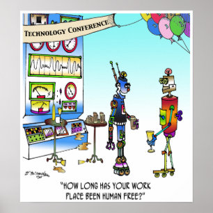 Poster Lieu de travail libre d'humain