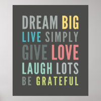LIFE MANTRA positive typographie cool couleurs pas