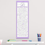 Poster Lifes Little Instructions (lilas)<br><div class="desc">Une liste fantastique de petites instructions utiles,  inspirantes et encourageantes de "vie". Cette affiche est très bonne dans une chambre,  un dortoir ou pour du matériel de lecture permanent dans la salle de bain !</div>