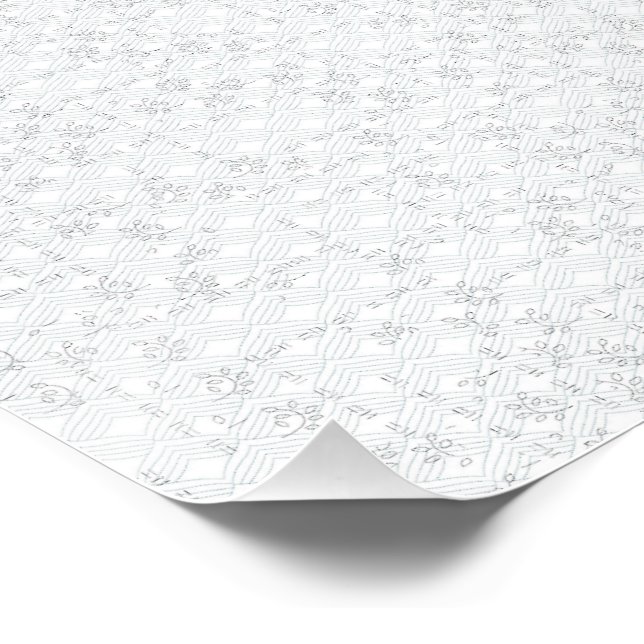 Poster Light Gray Geometric Floral |Modern Summer Pattern (Coin)