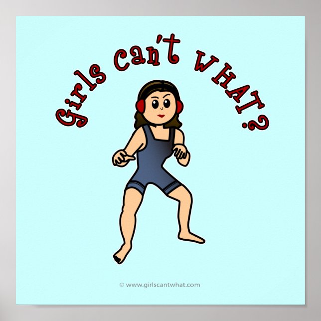 Poster Light Womens Wrestling (Devant)