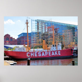 Poster Lightship Chesapeake (et Aquarium National)