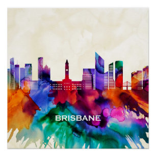 Poster Ligne de Brisbane