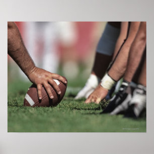 Poster Ligne de mêlée du football