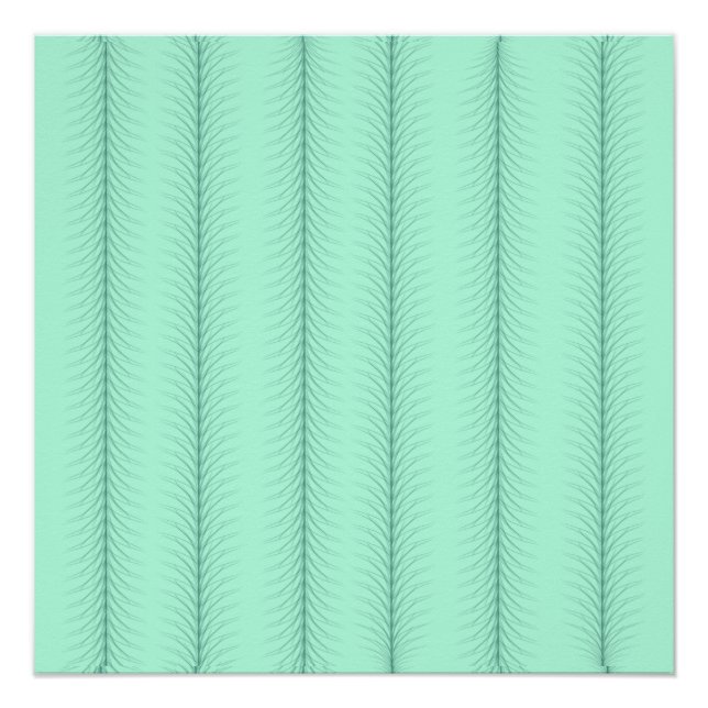 Poster Lignes verticales sur le motif vert menthe (Devant)