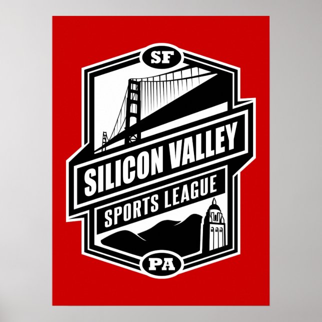 Poster Ligue des sports de la Silicon Valley (Devant)