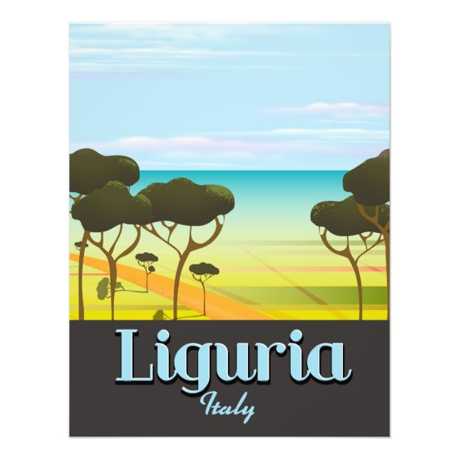 poster Ligurie Italytravel (Devant)