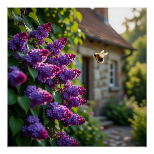Poster Lilac Flower (Devant)