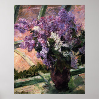 Poster Lilacs dans une fenêtre, Mary Cassatt