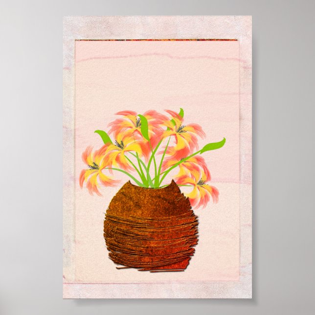 Poster Lily in Vase (Devant)