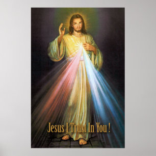POSTER L'IMAGE DE DÉVOTION DIVINE MERCY