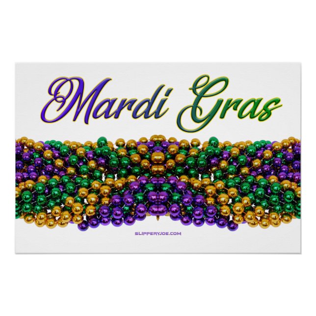 Poster L'image emblématique sur le thème de Mardi Gras de (Devant)