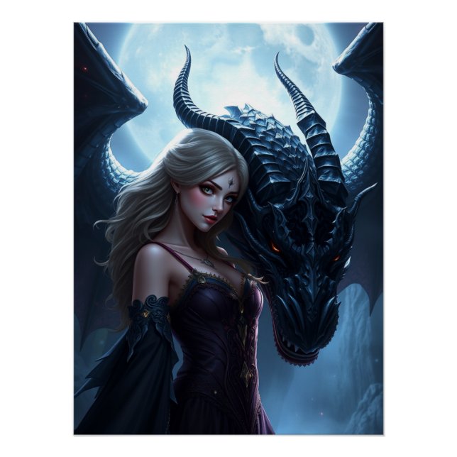 Poster L'Imaginaire du dragon mystique (Devant)