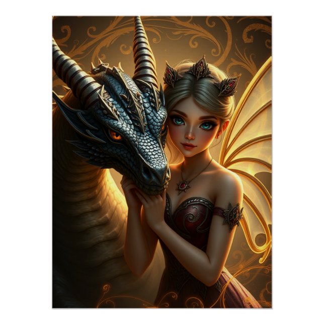 Poster L'Imaginaire du dragon mystique (Devant)
