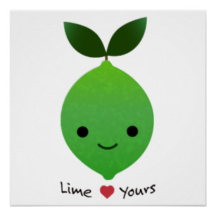 Poster Lime Yours Cute Kawaii Lime