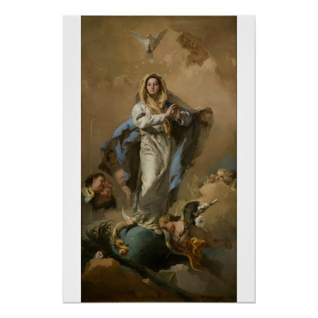 Poster L'Immaculée Conception par Giovanni Tiepolo (Devant)