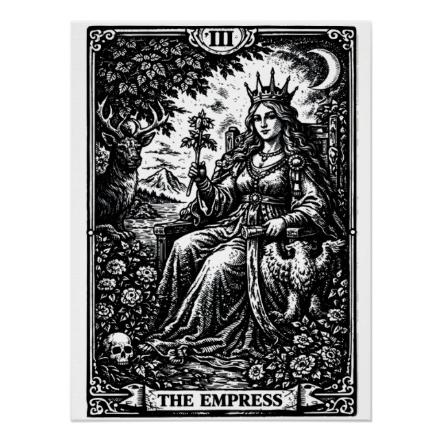 Poster L'Impératrice — BurnsInHell Tarot III (Devant)