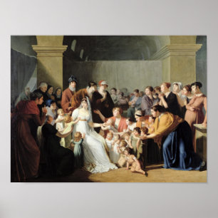 Poster L'impératrice Joséphine Parmi les enfants, 1806