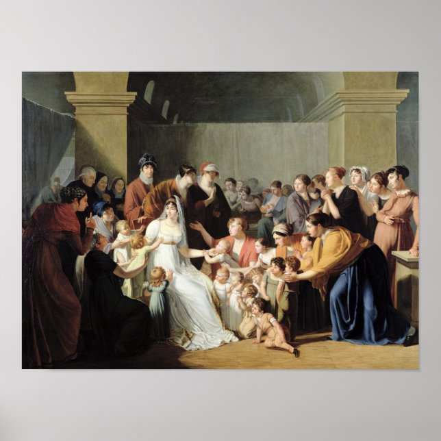Poster L'impératrice Joséphine Parmi les enfants, 1806 (Devant)