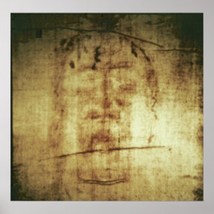 Poster Linceul de Turin, vue de visage