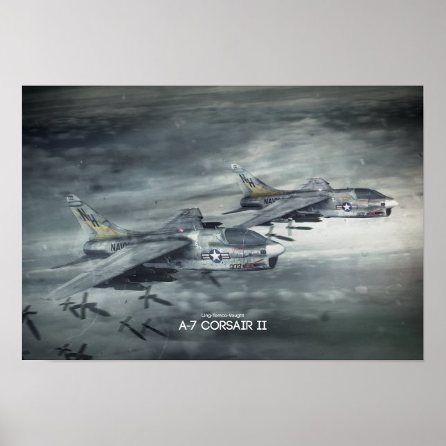 Poster Ling-Temco-Vought A-7 Corsair II (Devant)