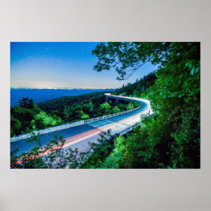 Poster linn cove viaduc blue ridge parkway