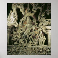 Lintel avec Shiva Nataraja, dynastie Kakatiya