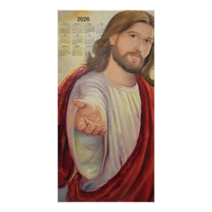 Poster L'Invitation Divine : Calendrier Jésus 2026
