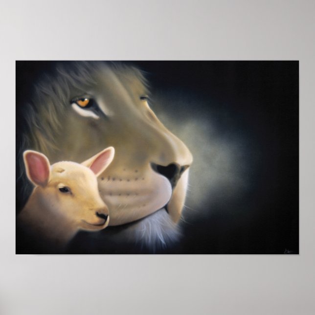 Poster Lion and Lamb (Devant)