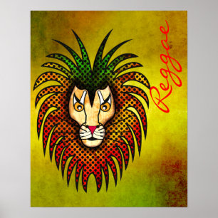 Poster Lion de reggae