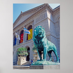 Poster Lion d'institut d'art de Chicago