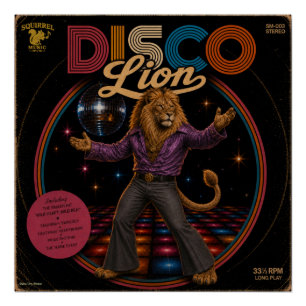 Poster Lion Disco