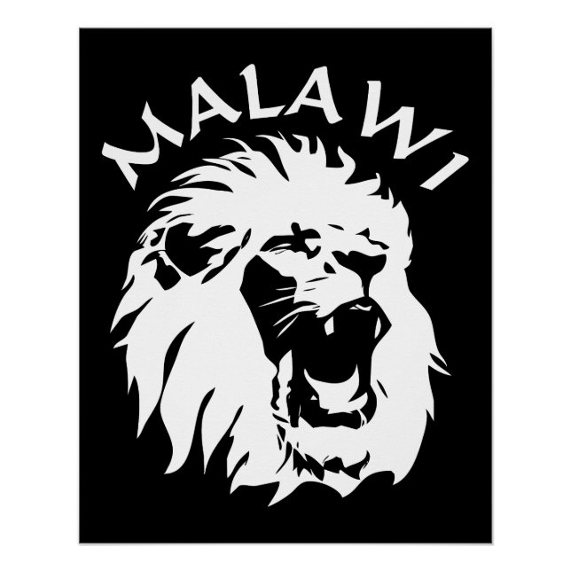 Poster Lion du Malawi (Devant)